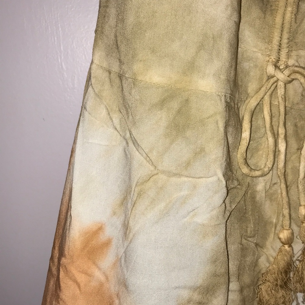 🌻 Sugar & Cream Tie Dye Sand color Halter Dress - Picture 9 of 13
